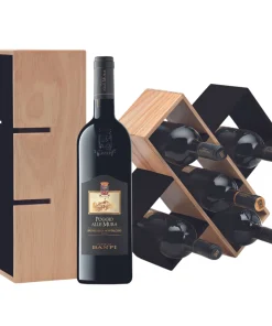 Vino Rosso Brunello di Montalcino Poggio alle Mura 2019 in Cassetta di Legno