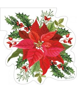 TOVAGLIOLI SAGOMATI CHRISTMAS FLOWER 33X