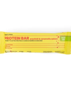 Barretta Proteica Vegana Arachidi e Caramello Salato – Bowlpros – 35g