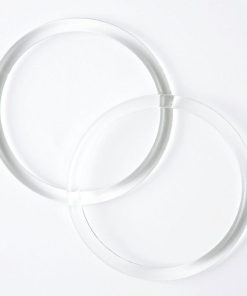 Manici tondi trasparenti per furoshiki