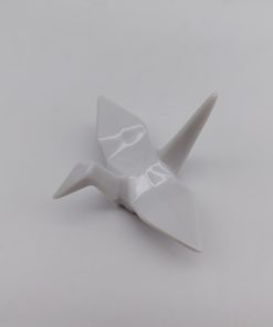 Poggiabacchette “Gru Origami” bianco