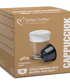 16 Capsule compatibili Nescafé Dolce Gusto Cappuccino al CIOCCOLATO BIANCO