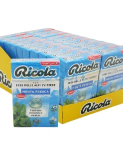 Ricola Menta Fresca Senza Zucchero Confezione da 20 Astucci